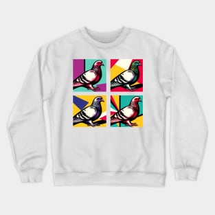 Pop Columbidae Art - Cool Birds Crewneck Sweatshirt